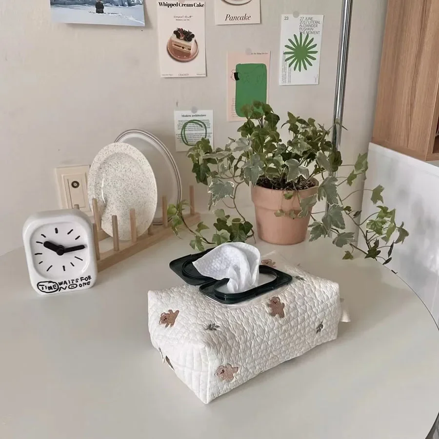 Caja de pañuelos con tapa de animales de dibujos animados, toallitas húmedas, bolsa colgante para coche, soporte de papel, almacenamiento extraíble, caja colgante de almacenamiento de servilletas - imagen 5