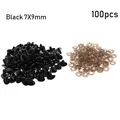 100pcs Black-7X9MM