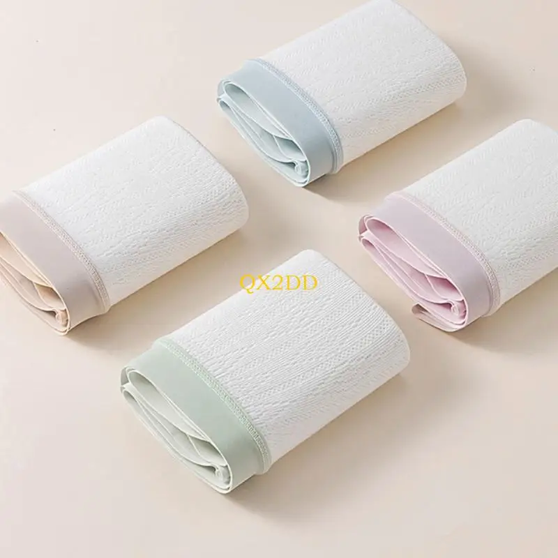 QX2D ropa interior cómoda maternidad, cintura algodón, soporte elástico para vientre, suave para mujeres uso diario - imagen 2