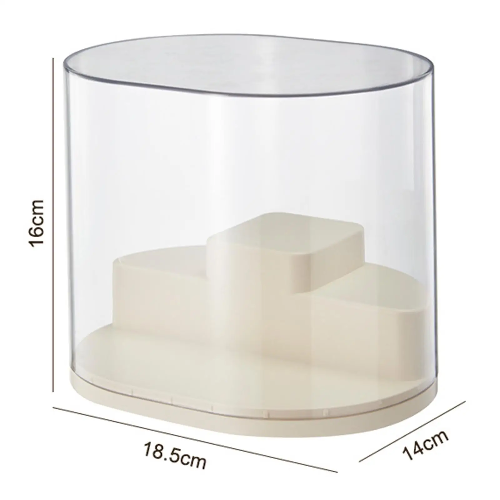2Pcs Clear Display Case Figures Display Case for Car Perfume Minifigure