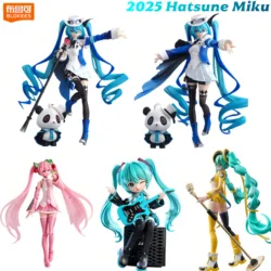 Blokees Hatsune Miku figura de acción DIY movilidad conjunta Anime montaje estatuilla juguete muñeca de dibujos animados colección figuras regalo de Navidad