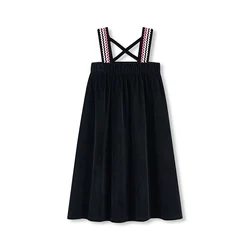 Colección de otoño para niños, ropa familiar a juego shabbos roabs, vestido tipo jersey niñas y conjunto 2 uds top pantalones terciopelo negro