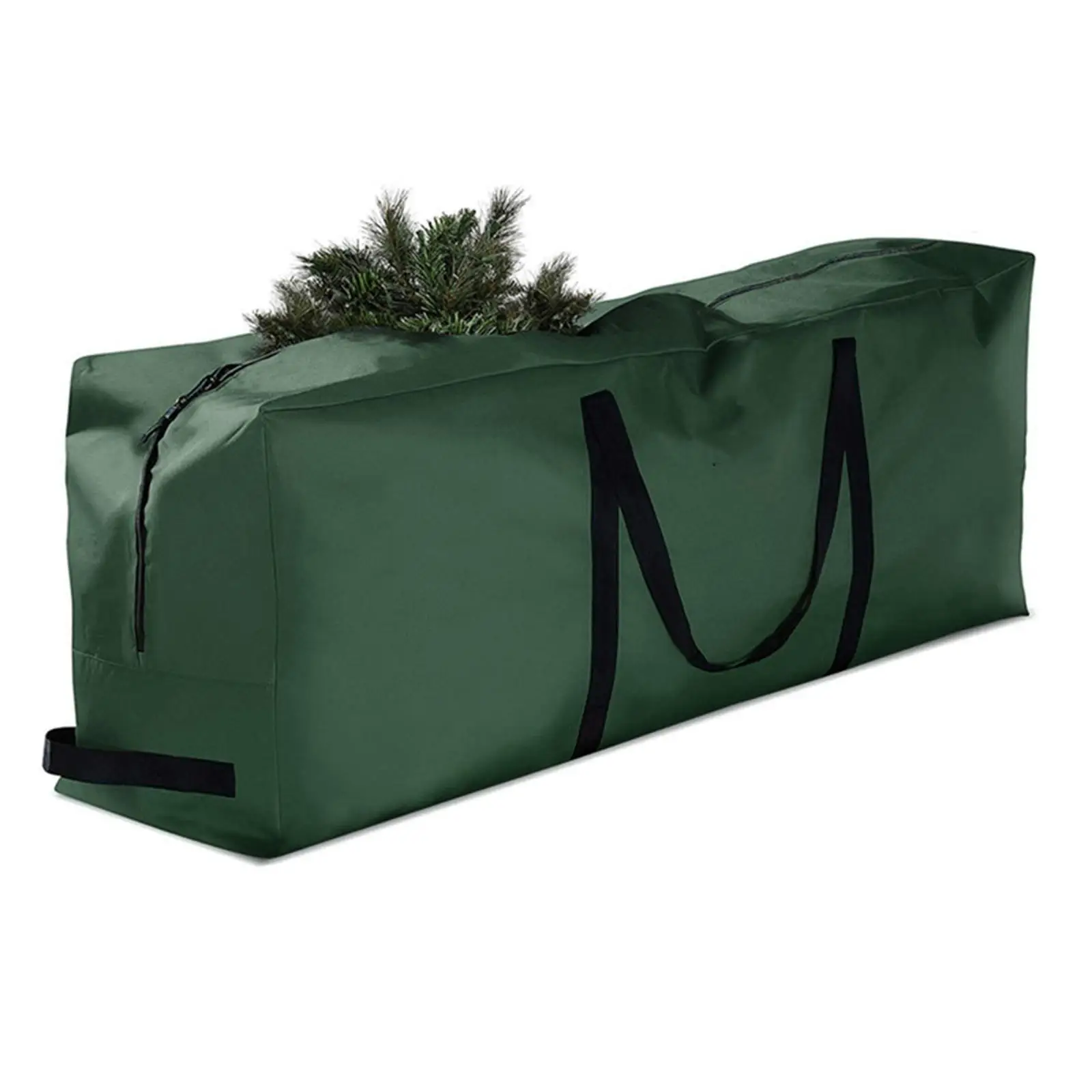 Bolsa de almacenamiento plegable para árbol de Navidad, decoración navideña, bolsa de almacenamiento de coronas, bolsa de tela Oxford para almacenar guirnalda navideña, almacenamiento para el hogar - imagen 4