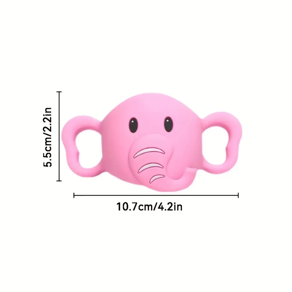 Manijas para biberones para bebé, fácil agarre, tazas para sorber transicionales, empuñaduras estrechas para portabotellas de alimentación de bebé, 100% sin silicona, sin BPA - imagen 2