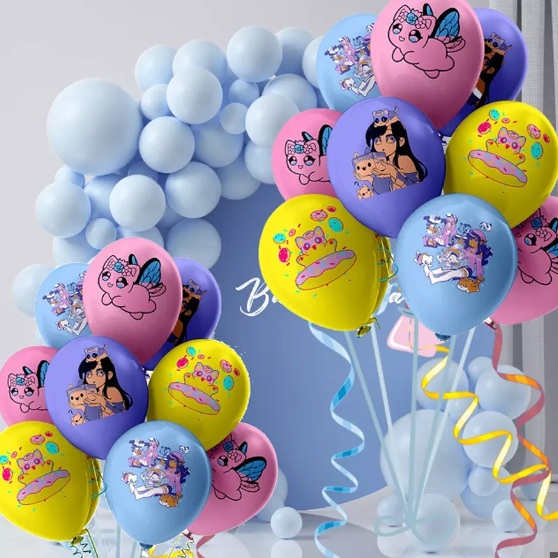 Globos Aphmau, Globos de látex navideños de dibujos animados, decoración para fiesta de cumpleaños para niños, decoración de Globos de aire para Baby Shower - imagen 2