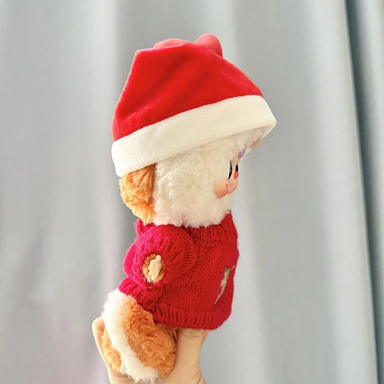 Plush Doll Sweater for 20cm with Hat Doll Accessories Cute Doll Clothes Suit