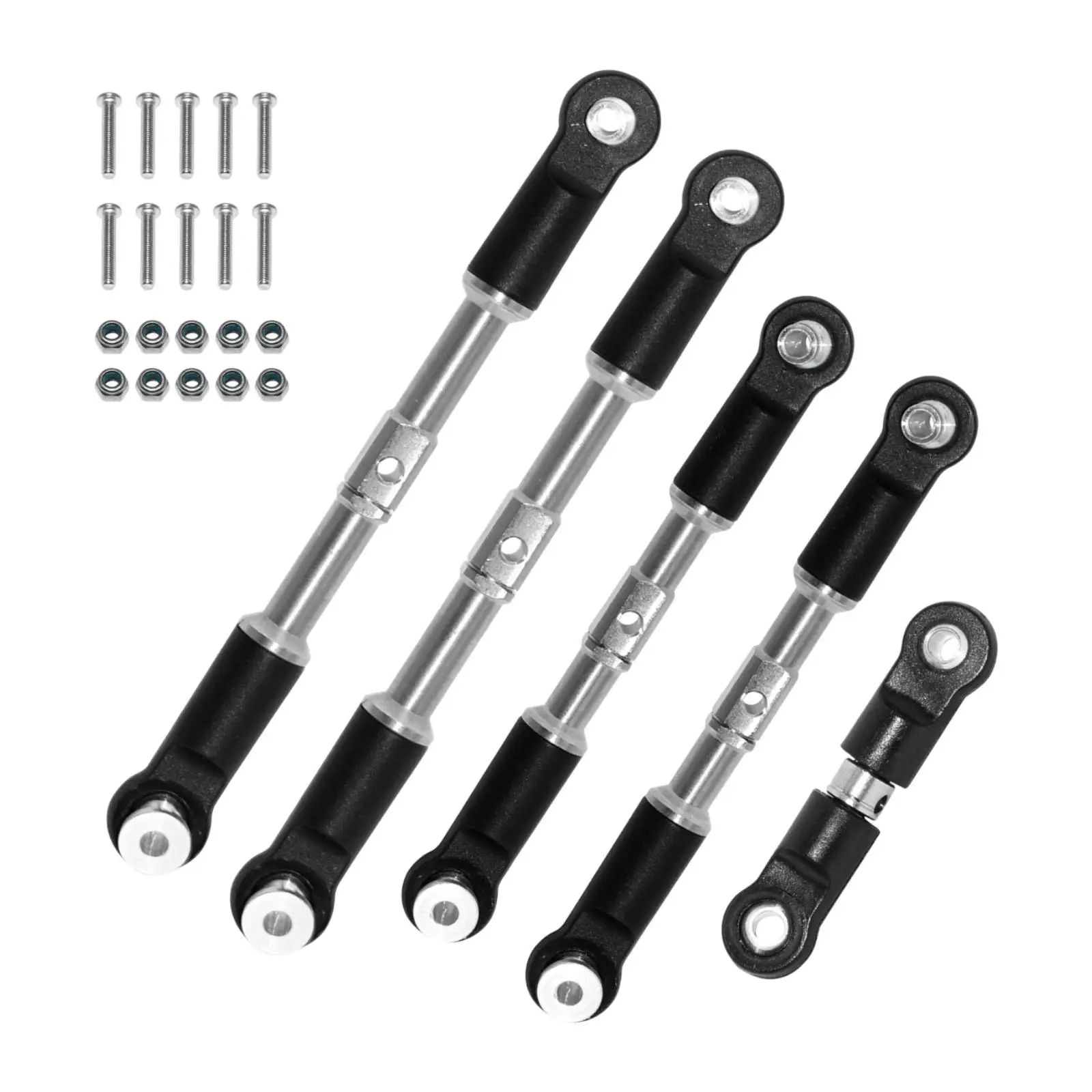 5x Steering Links Professional Replacing Adjustable for 1/7 1/8 DIY