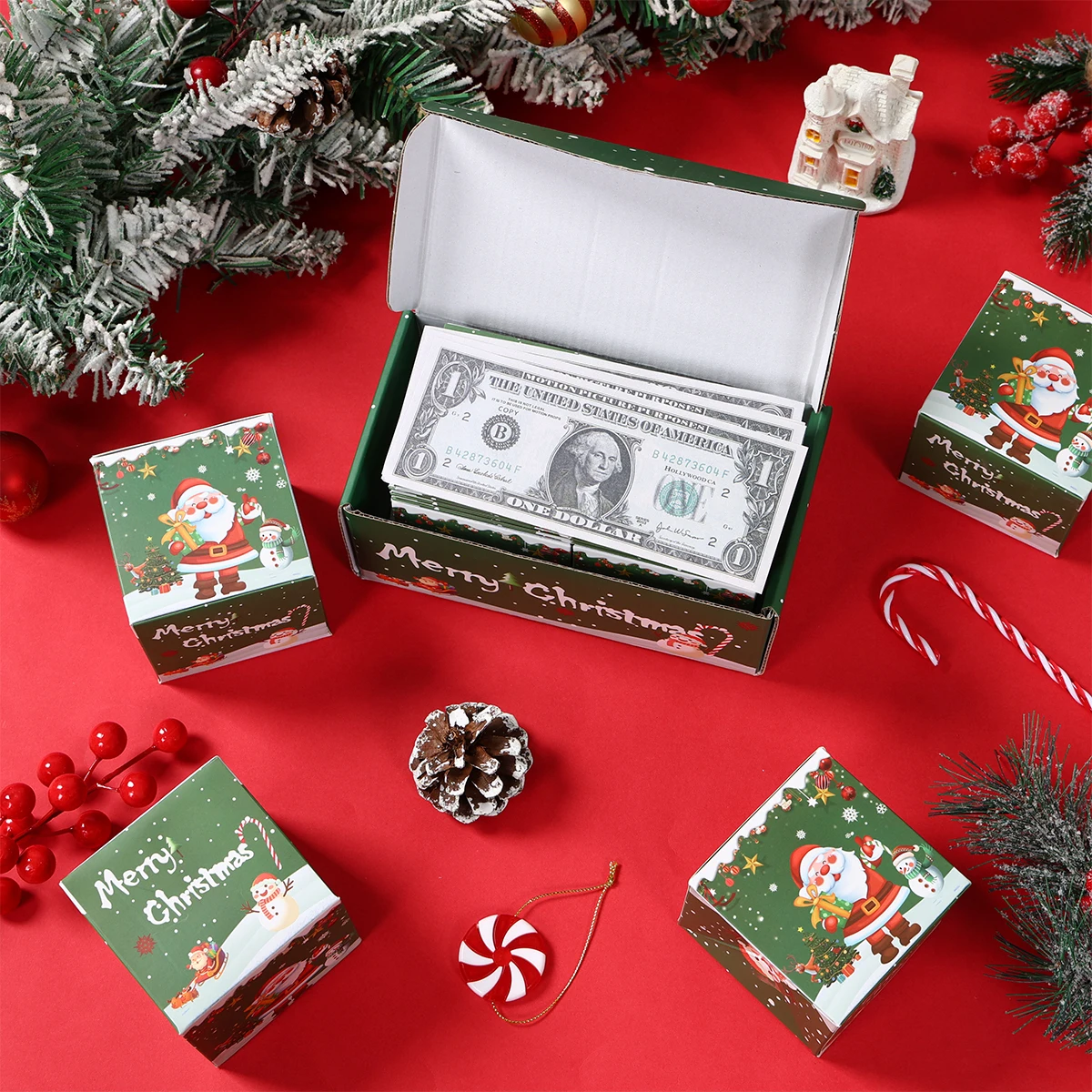 Caja de regalo de Navidad, caja de regalo plegable para sorpresa, caja de regalo para regalo de Navidad, regalo sorpresa para Navidad, regalo de Año Nuevo - imagen 2