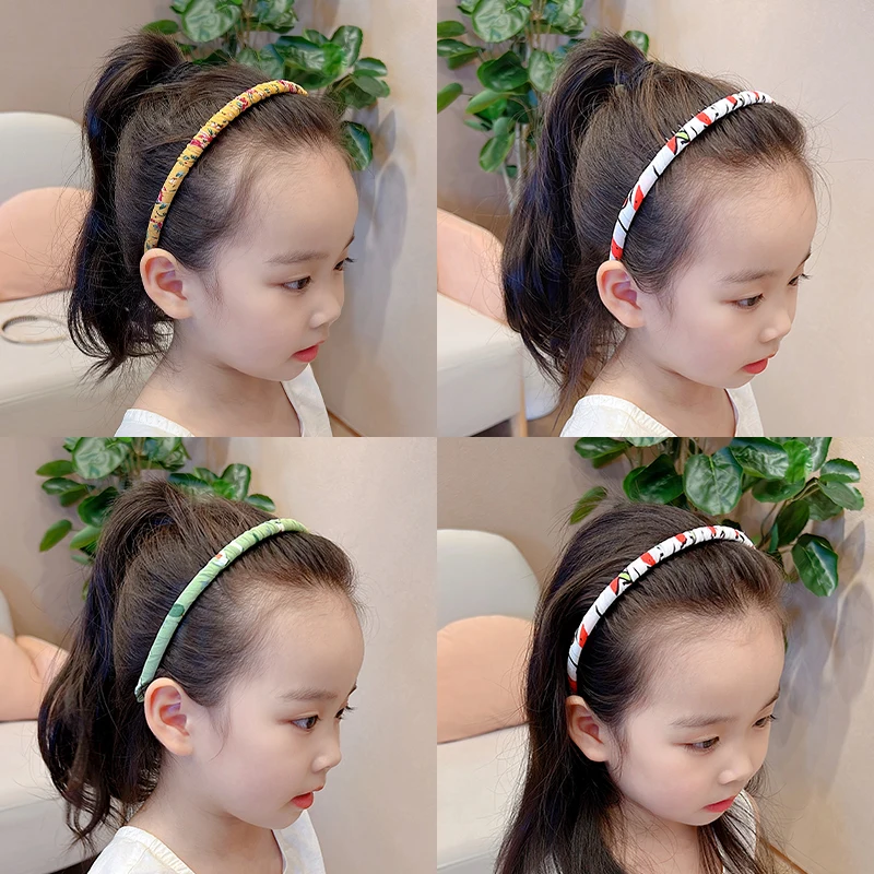 Nuevos niños dulces colores adorno de flores diadema tocados niñas acrílico lindo aro de pelo diademas accesorios para el cabello para niños - imagen 4
