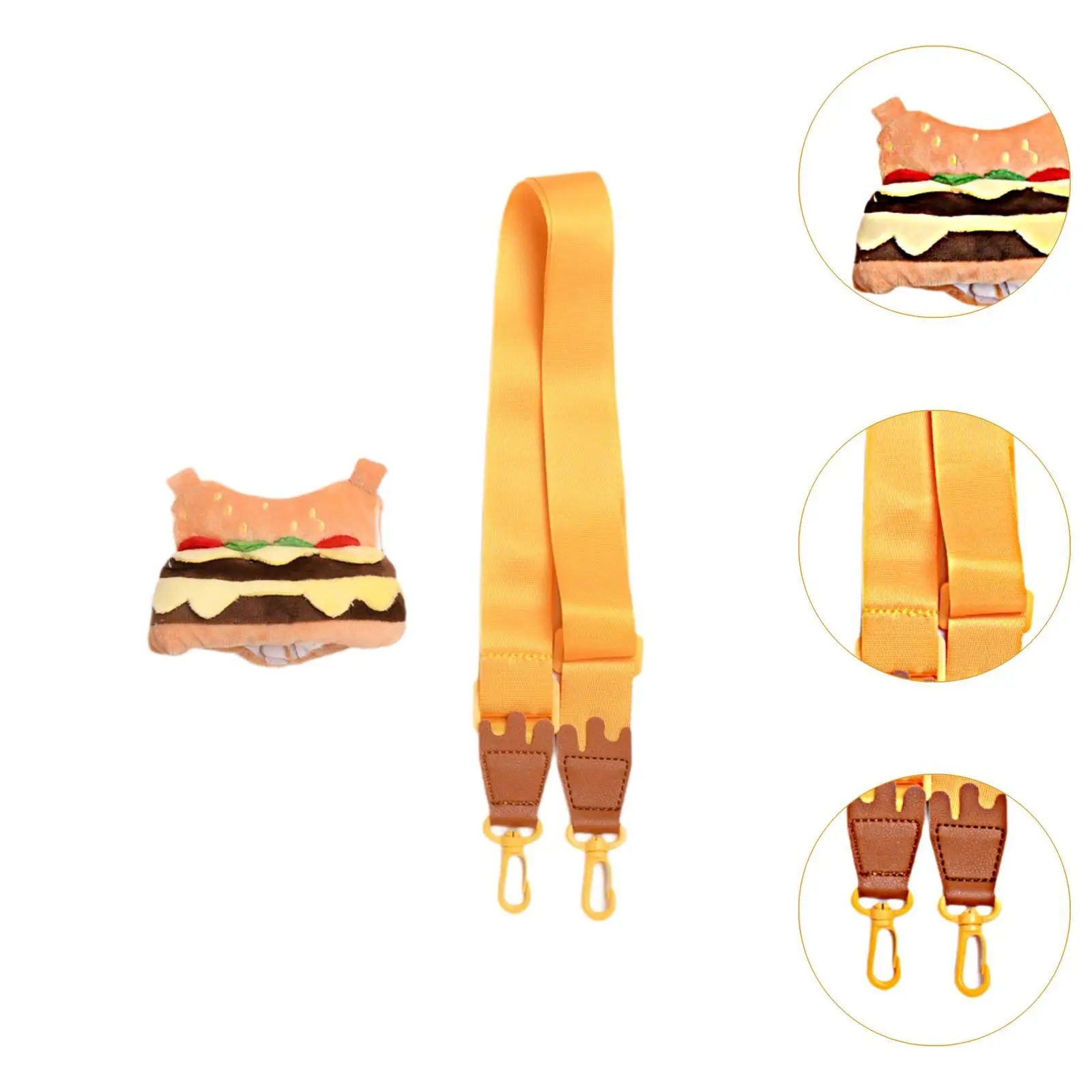Plush Doll Clothes, Cartoon Hamburger Bag, Dress up Costumes, DIY Comfortable Photo Props,