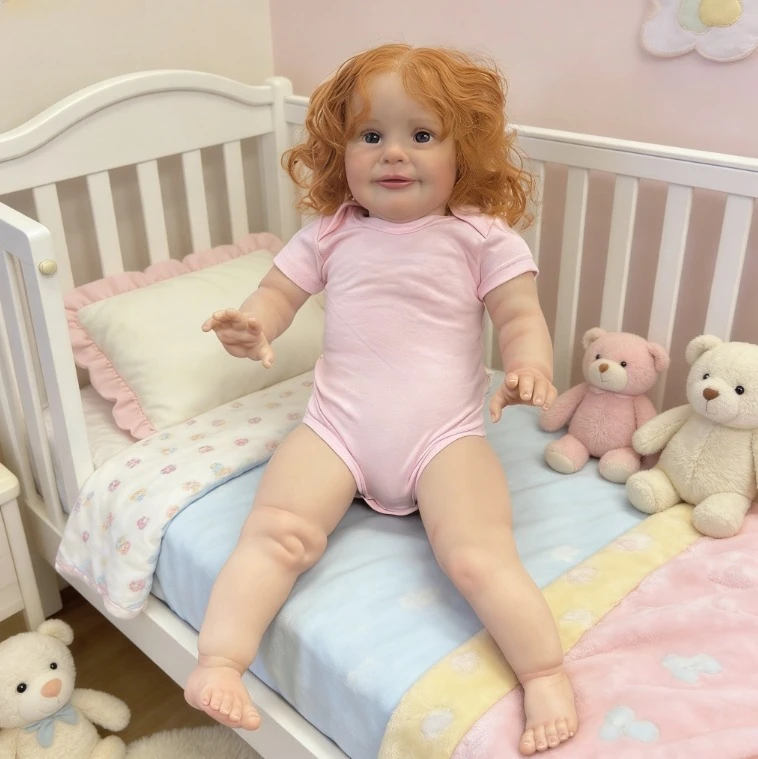 NPK 26''Tamaño grande 100% Piel 3D hecha a mano con venas visibles Reborn Zoe Muñeca de arte coleccionable de tacto suave realista - imagen 3