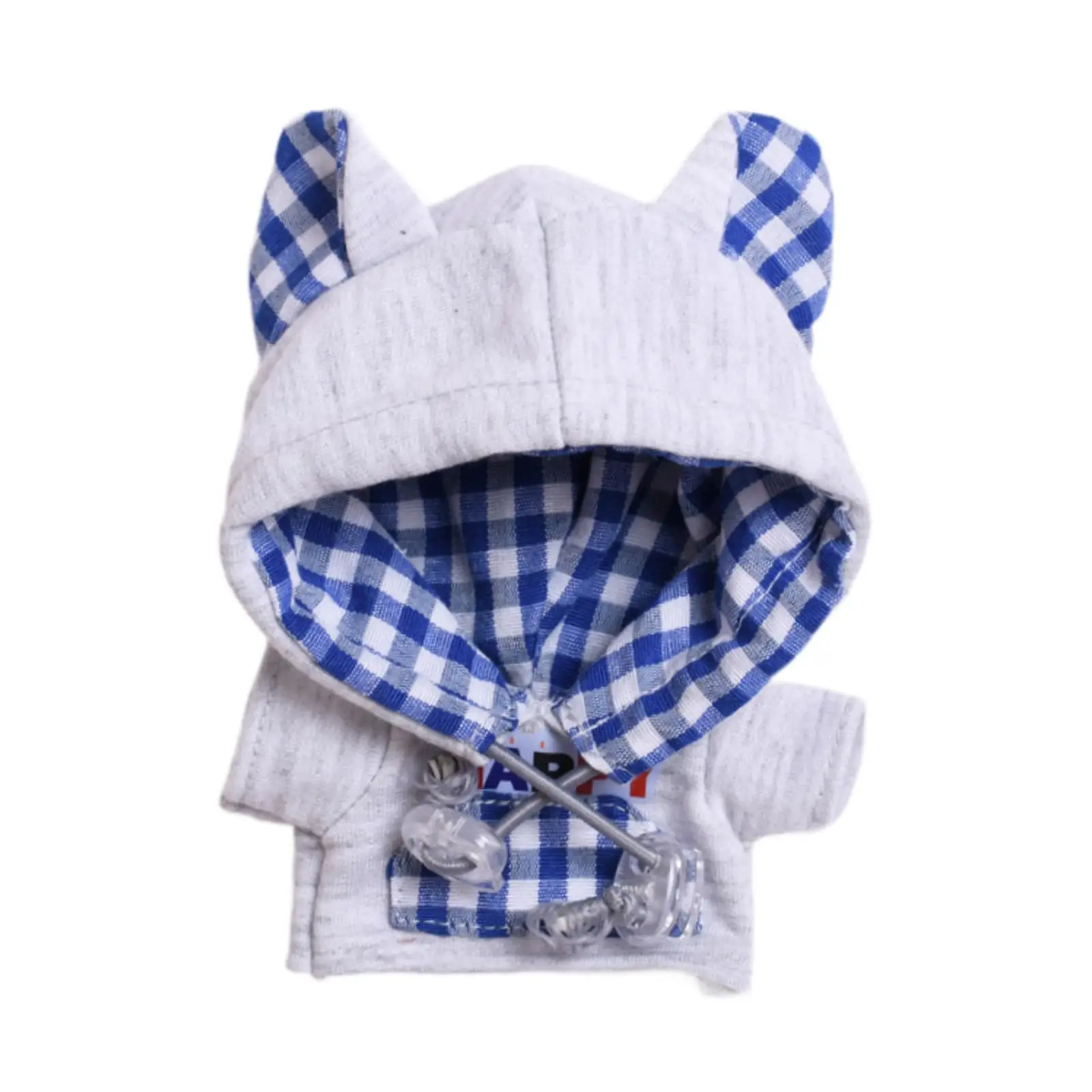 15/17cm Doll Clothes Hooded Sweatshirt Costumes Soft Stylish DIY Plush Doll Accessories Dress up Cartoon Doll Costume for Kids