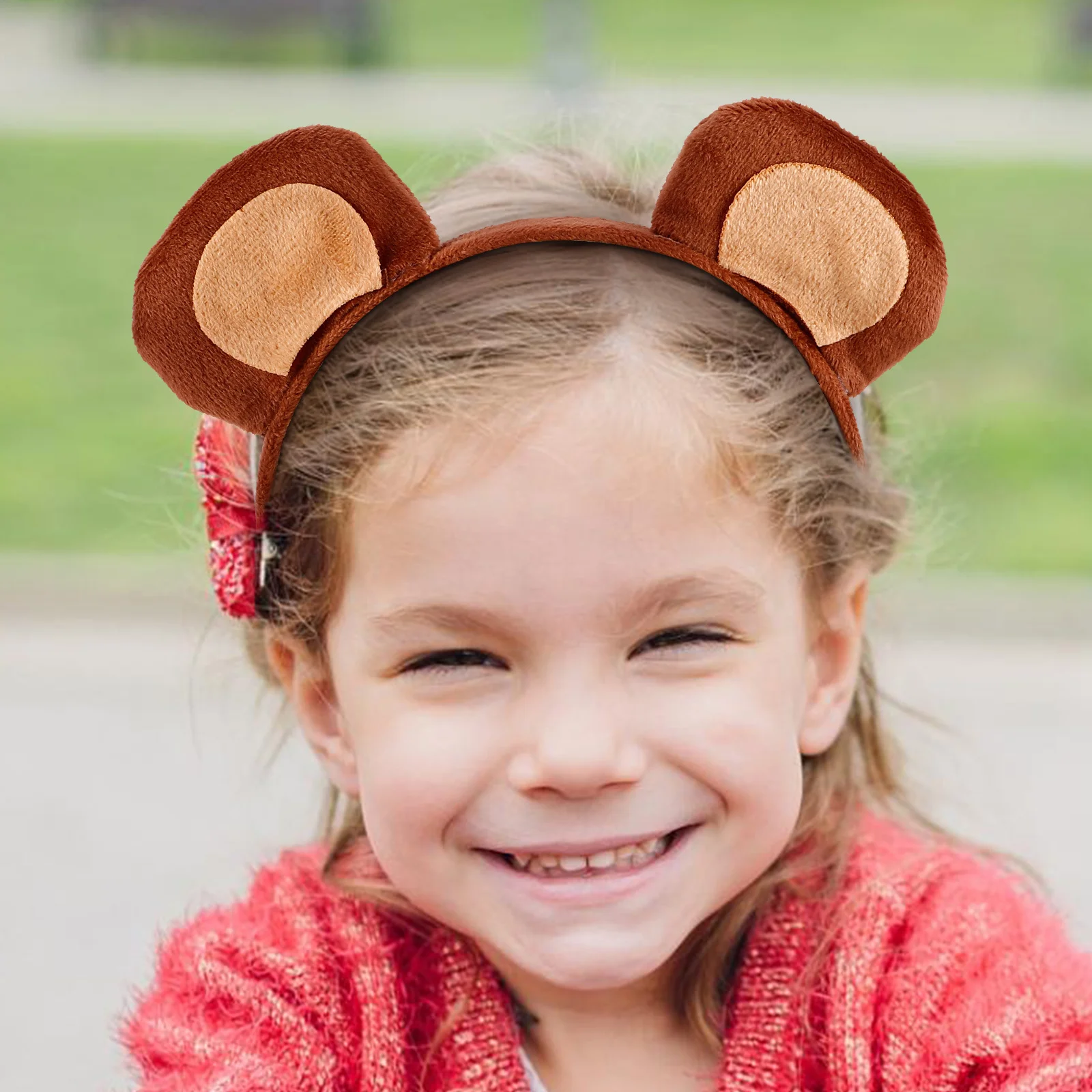 1 Juego de diadema de mono, conjunto de cola, accesorio de disfraz de fiesta de jungla para niños, disfraz de Halloween, vestido elegante, accesorios de juego de rol de animales - imagen 5