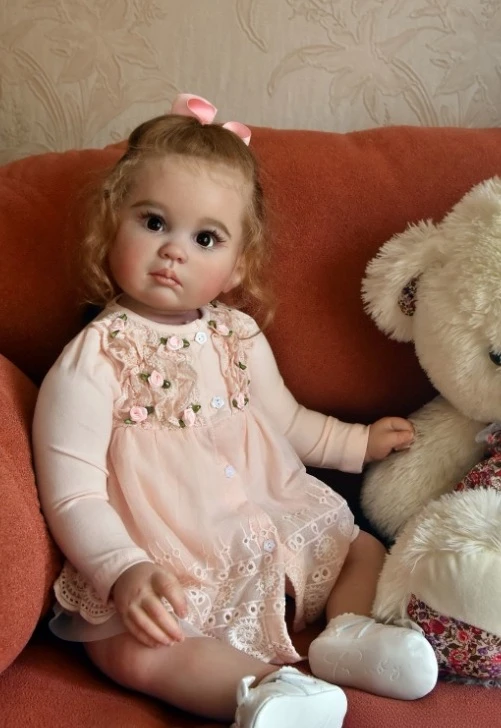 NPK 27 ''alta cantidad sin terminar sin pintar DIY piezas de muñeca Reborn Dol Kit Julieta tamaño enorme niña pequeña tacto Real suave - imagen 3