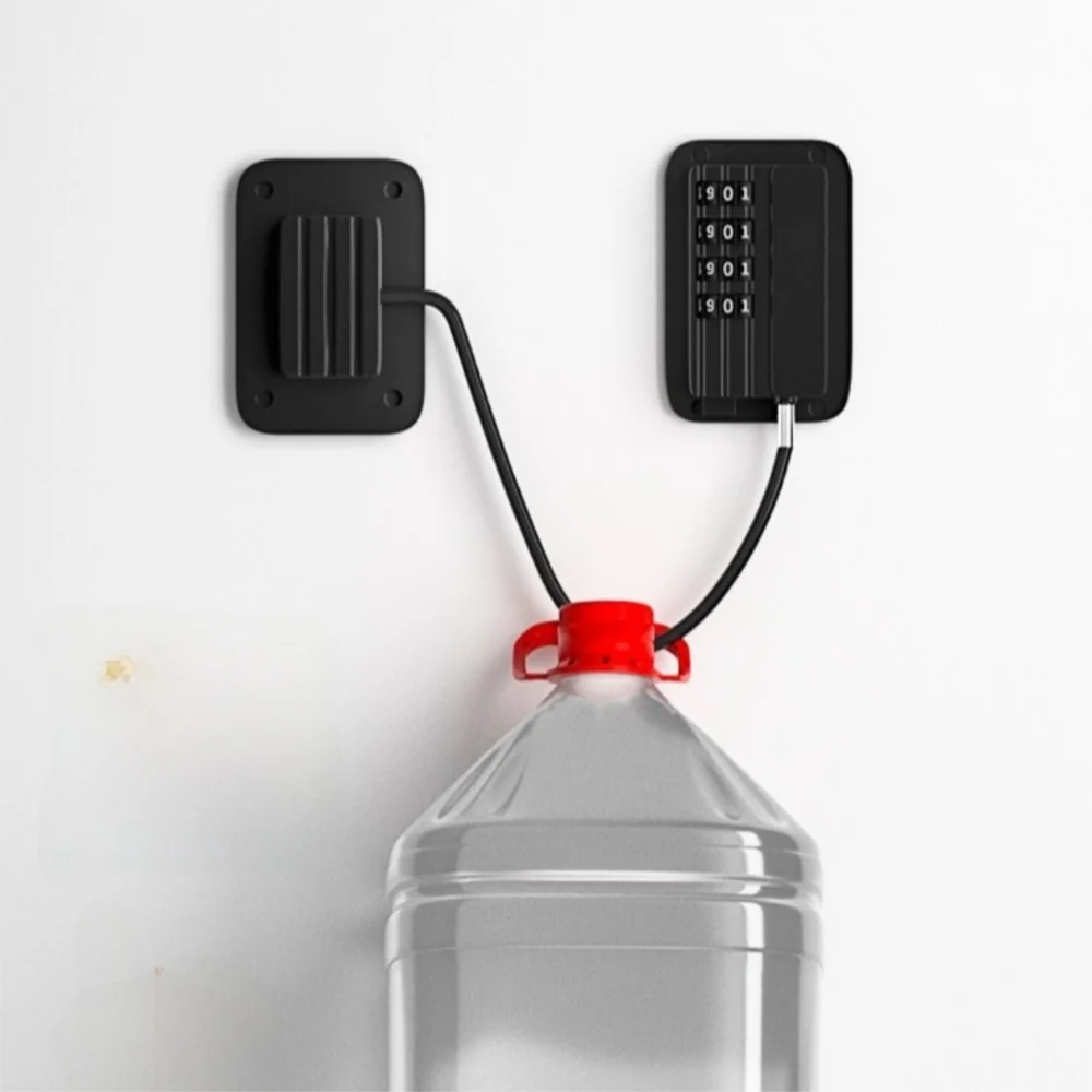 Cerradura de seguridad de mano antipellizco para bebé, cerradura de gabinete ajustable sin perforaciones, protección infantil, cerradura codificada para puerta de refrigerador - imagen 2