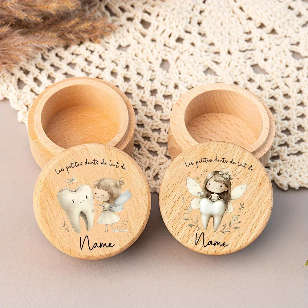 Caja de dientes bebé personalizada en madera – Recuerdo para regalo - imagen 3