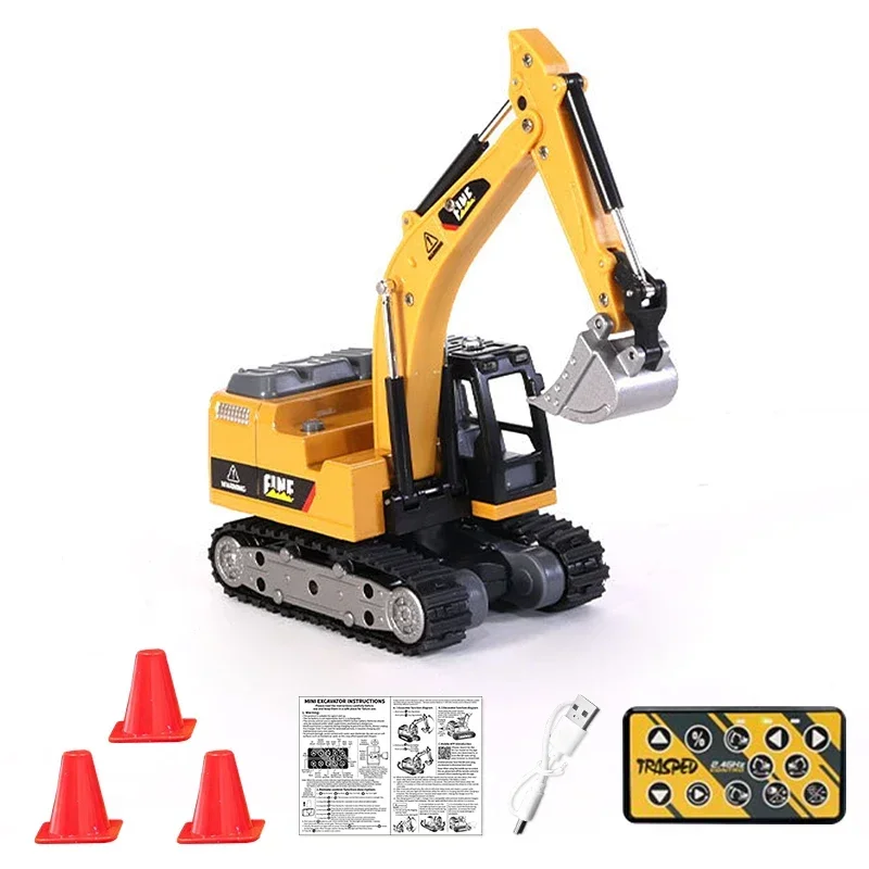 Juguete excavadora de control remoto 1:64 – Ingeniería para niños