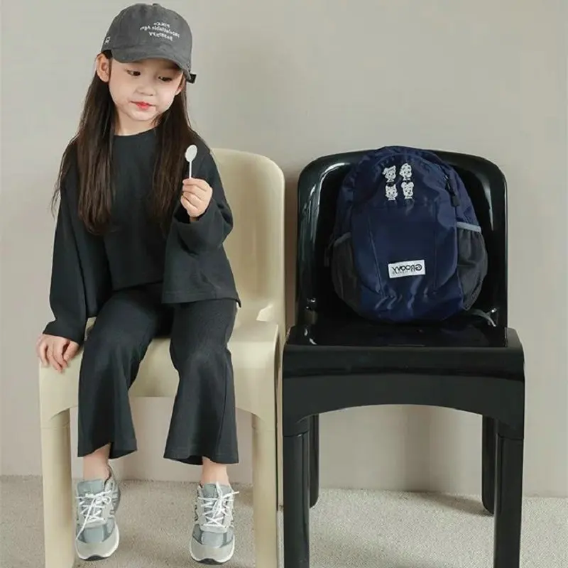 Conjunto bebé manga larga y pantalón acampanado de algodón - imagen 5