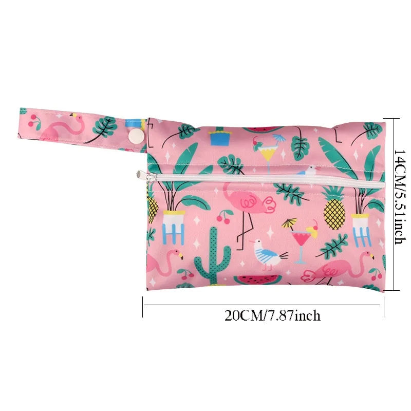 Bolsa húmeda para productos para bebés, almacenamiento de pañales de tela, impermeable y duradero, almacenamiento de pañales de gran capacidad, bolsa de separación seca y húmeda, 2 uds. - imagen 3