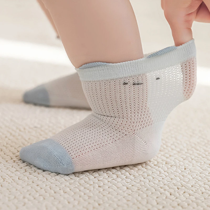 Calcetines de malla para bebé – Algodón suave sin costuras - imagen 4
