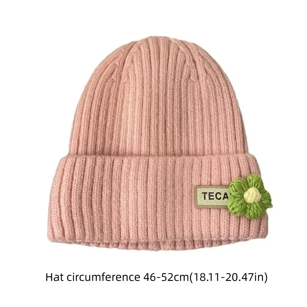 Gorro bebé niña con flores y protección oídos – Invierno cálido - imagen 4