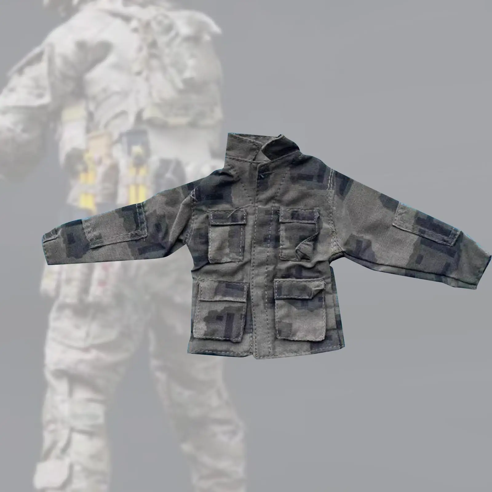 1/6 Scale Action Figures Jacket Doll Decor Outfits DIY Doll Dress up Handmade Fashionable US Soldier Combat Uniform Doll Clothes