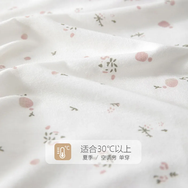 Camiseta de verano transpirable ligera para niña de algodón floral - imagen 5