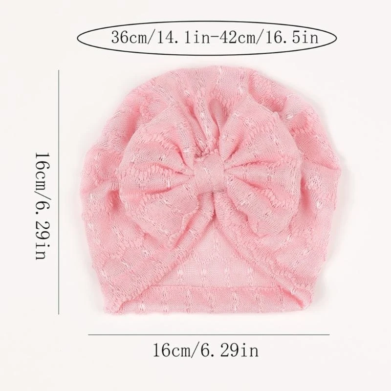 Gorro turbante con lazo para bebé M76C, gorros fetales transpirables, gorro Hospital a gorros cómodos para Navidad y - imagen 5