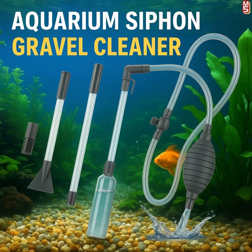 Kit de limpieza para acuario con sifón y tubo extensible