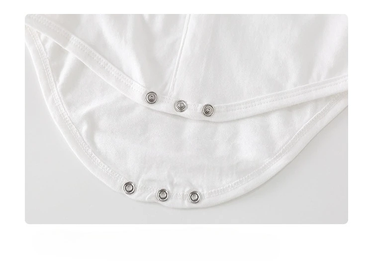 Pelele de manga corta para niños recién nacidos, ropa para niños de verano, mono Triangular 100% de algodón con lazo de 1-3-6-9-12M - imagen 5