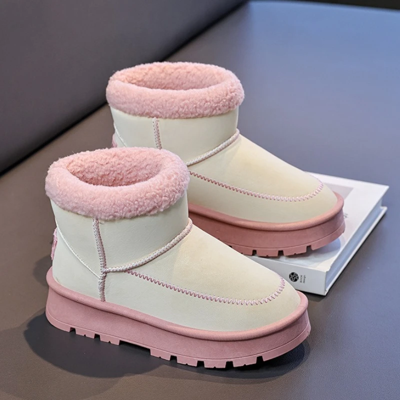 Botas de invierno en terciopelo antideslizantes y cálidas para niños - imagen 4