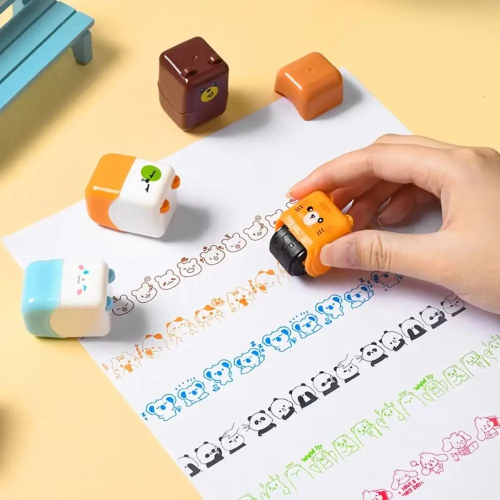 Rodillo de sellos panda para manualidades infantiles - imagen 3