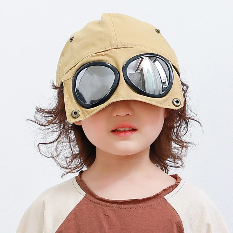 Nuevas gafas geniales para bebés, gorra de béisbol para primavera y verano, sombrero de aviador para niñas, gafas para niños, sombreros de Hip Hop, gorras con visera para niños pequeños - imagen 3