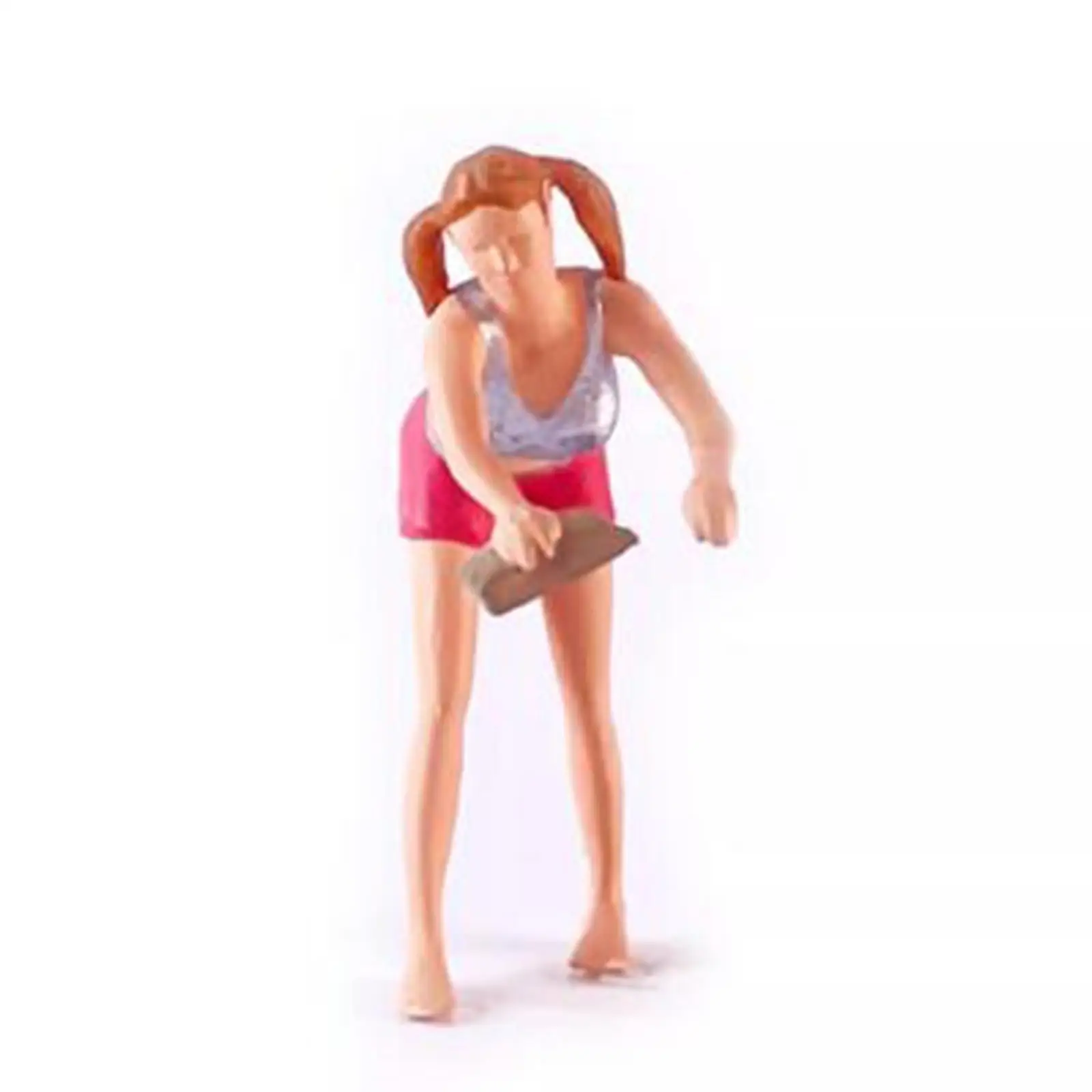 2x Fashion Figures 1/64 Scale People Figure for DIY Scene Photography Props