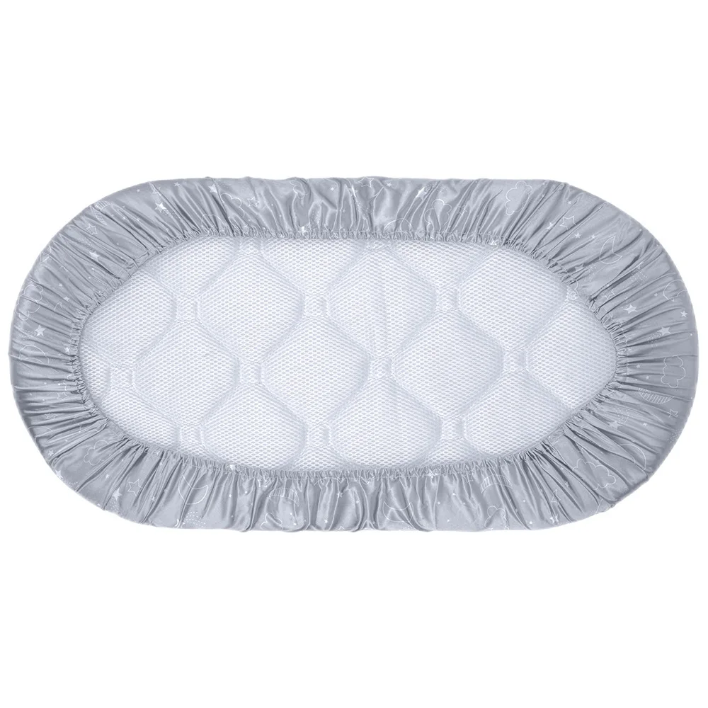 Sábana bajera de muselina de algodón suave y transpirable para bebé, Sábana de cuna para recién nacido, sábana de satén de Color sólido, Sábana plana para cuna de bebé - imagen 3