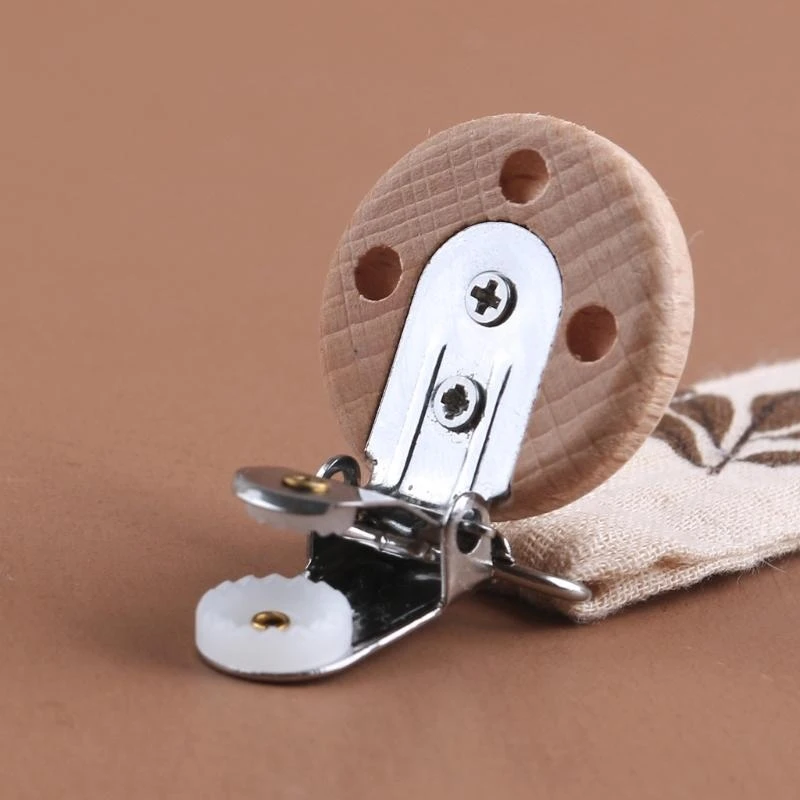 Clip para chupete M76C, cuerda antipérdida, tela algodón, cadena para chupete infantil, regalo para dentición del bebé - imagen 5