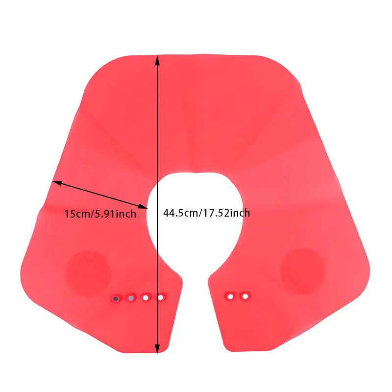 Hombrera plegable para peluquería, chal impermeable para teñir el cabello, antideslizante, fácil de limpiar, bufanda de corte de pelo de silicona reutilizable - imagen 5