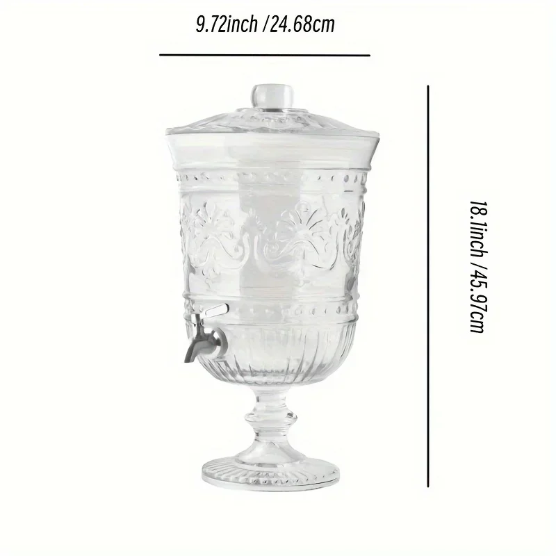 Dispensador de bebidas infantil en vidrio con relieve elegante (2 L) - imagen 4
