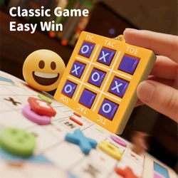 Juego Tic Tac Toe portátil para niños – Llavero interactivo de regalo
