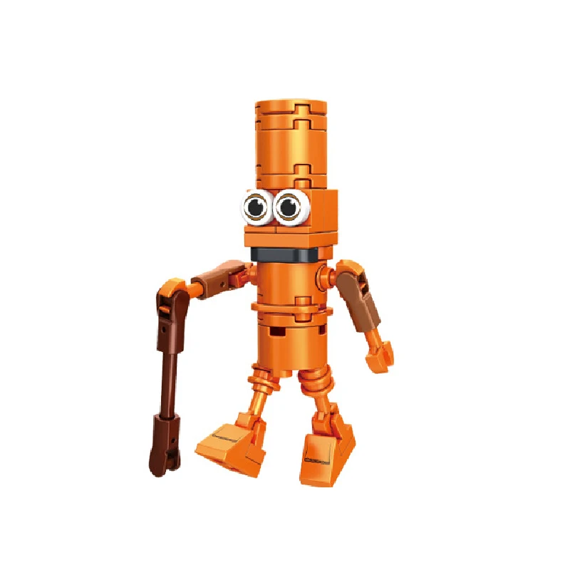 Tung sahur figura de dibujos animados bloques de juguete tralalero tralala bombardeo cocodrilo shimpanzini bananini figuras Juguetes de bloques de construcción - imagen 3