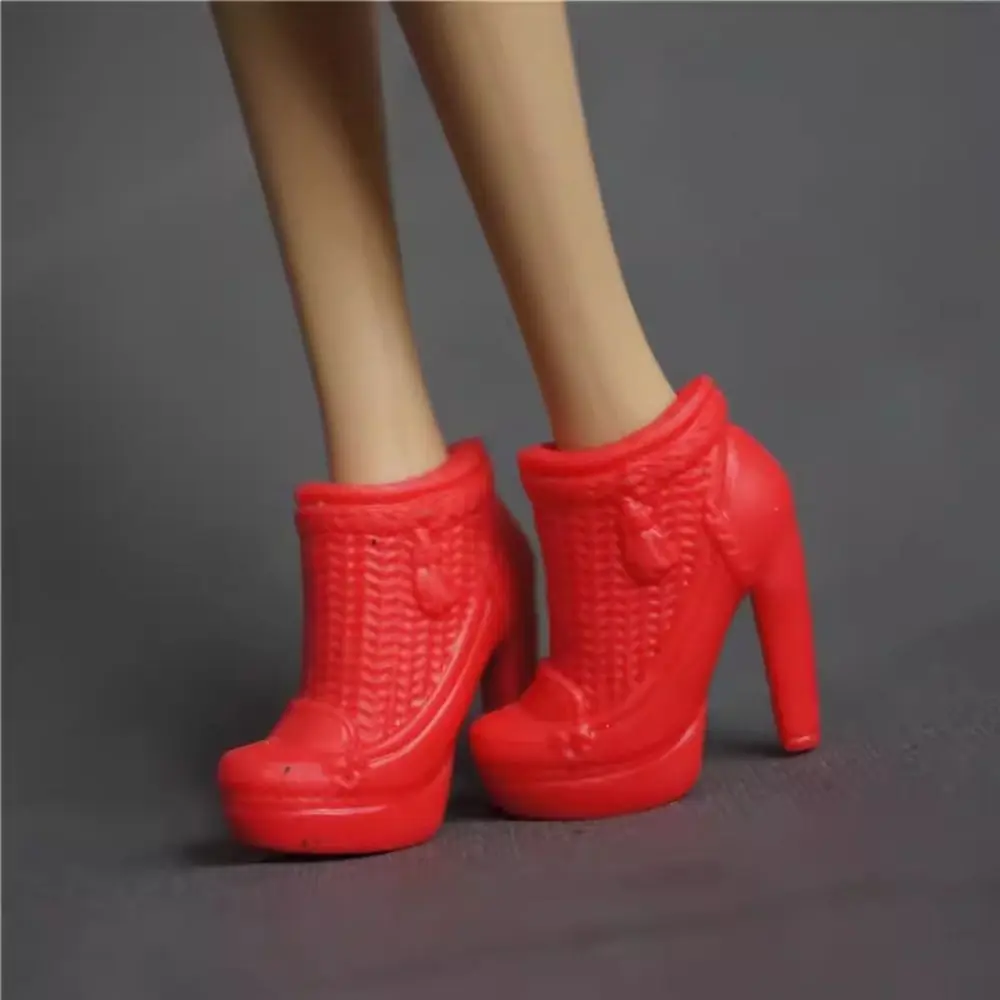 Botas de tacón alto para mujer, zapatos de calidad 1/6, sandalias de muñeca con figura de supermodelo de 30cm, zapatos informales originales para muñeca - imagen 4