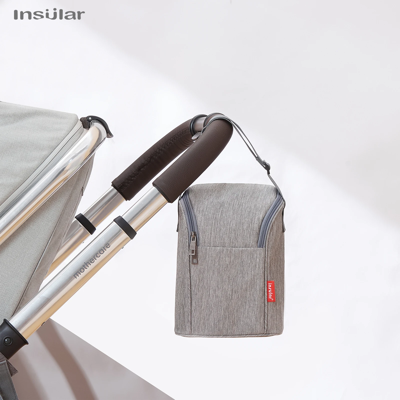 Nueva bolsa portátil para biberón de madre, bolsas de almuerzo con aislamiento térmico, bolsa enfriadora de leche materna a prueba de fugas con diseño colgante para cochecito - imagen 3