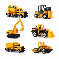 Mini coche de aleación de ingeniería, Tractor de juguete, modelo de camión volquete, coches de juguete clásicos para niños, regalo para niños, accesorios de coche para niños, 8 estilos
