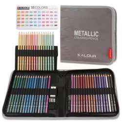 KALOUR Lápices de colores 50 tonos con núcleo suave