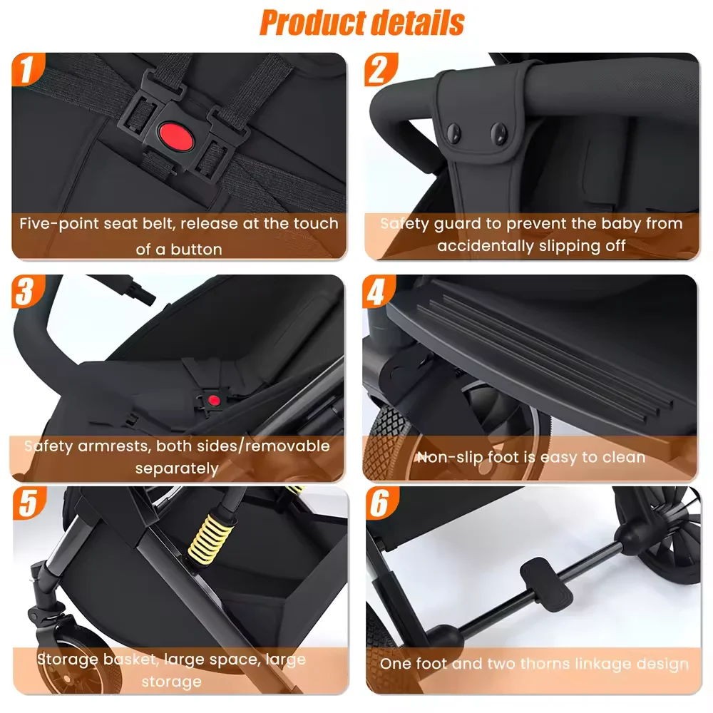 Cochecito ligero para bebés – Calidad superior y diseño práctico - imagen 3