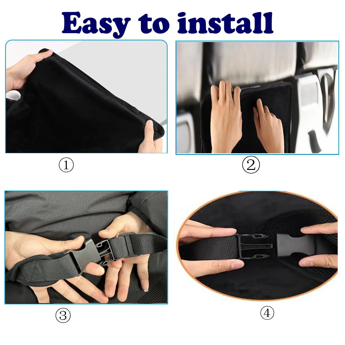 Reposapiés de avión para niños – Extensor de asiento ajustable y portable - imagen 4