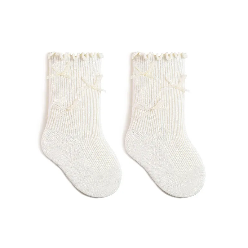Calcetines con lazo para niños – Algodón suave primavera