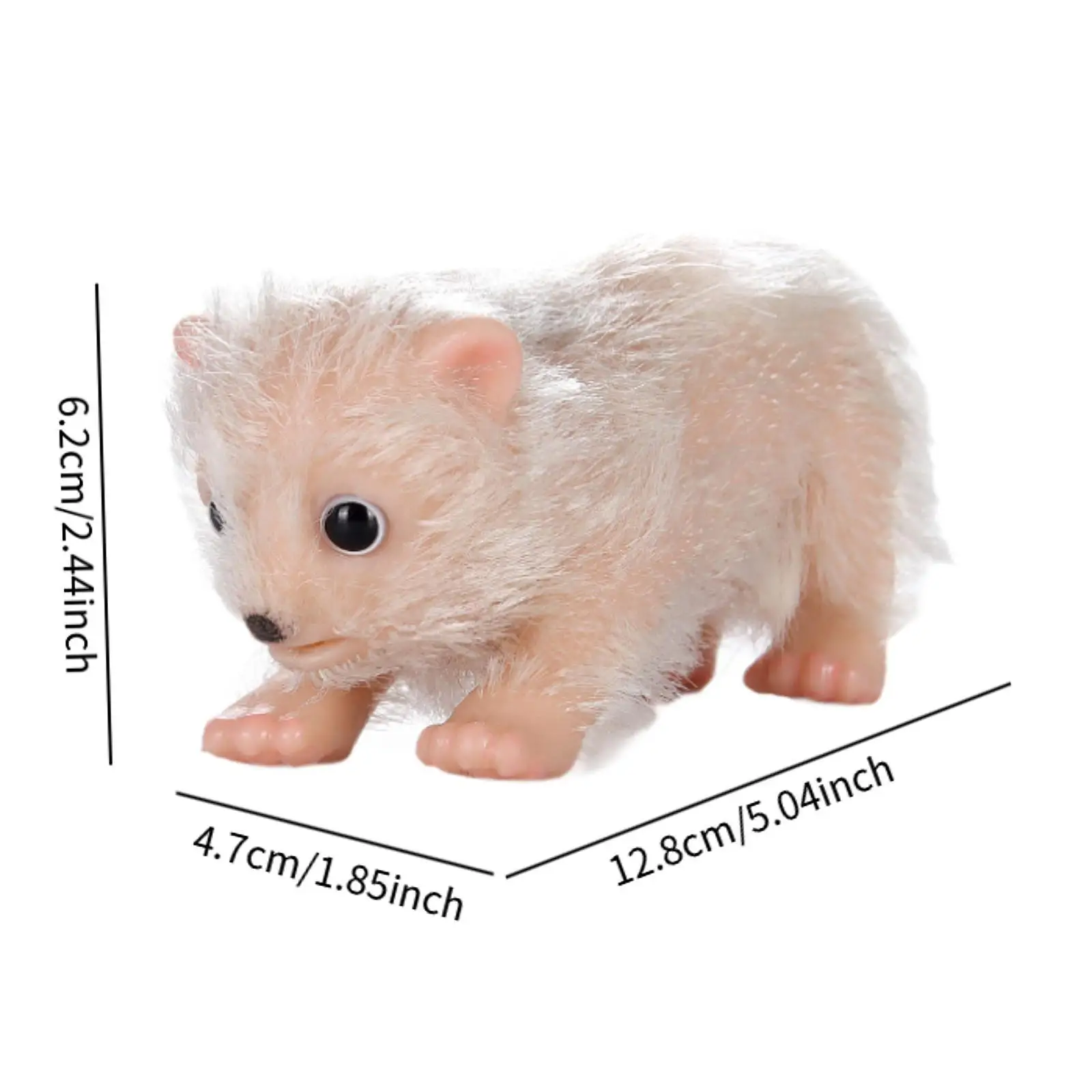 Miniature Reborn Arctic Bear Toy for Home Decoration Collectibles Ornament