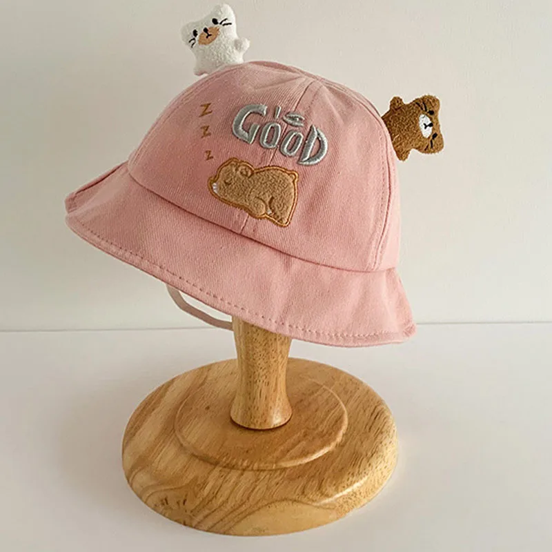 Gorro pescador con orejas y motivos animales para bebé - imagen 2