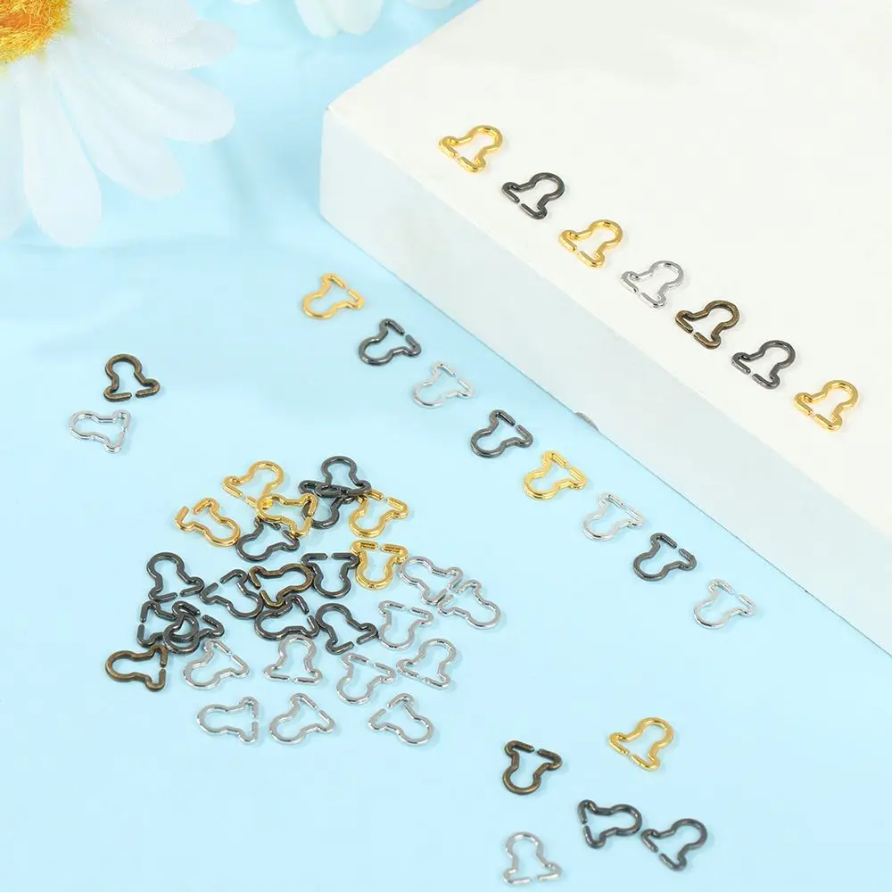 20 piezas accesorios de costura DIY para niñas, hebillas para muñecas, botones de cinturón, pantalones, bolsos, accesorios, hebilla de Metal - imagen 3